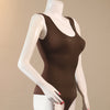 Brown corset body shaper side view