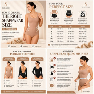How to Choose the Right Shapewear Size in Pakistan (Complete 2026 Guide)