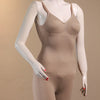 Side angle of seamless backless bottom corset body shaper in nude