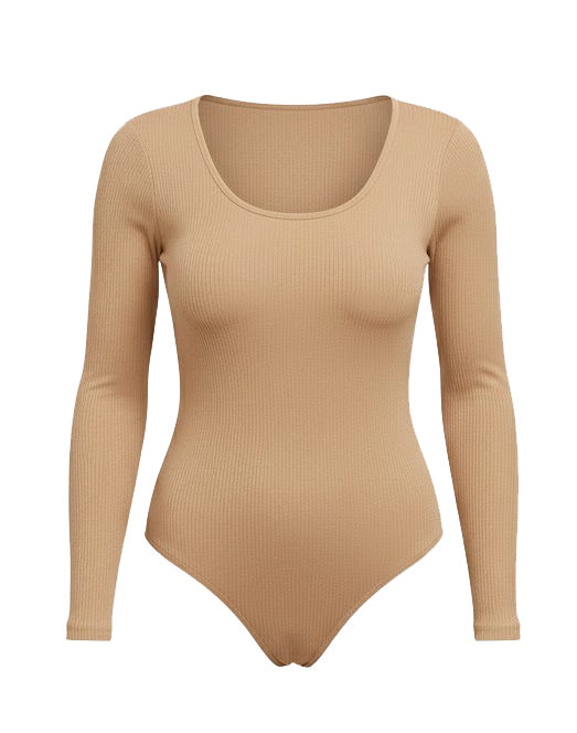 Slimming Long-Sleeve Bodysuit for Women