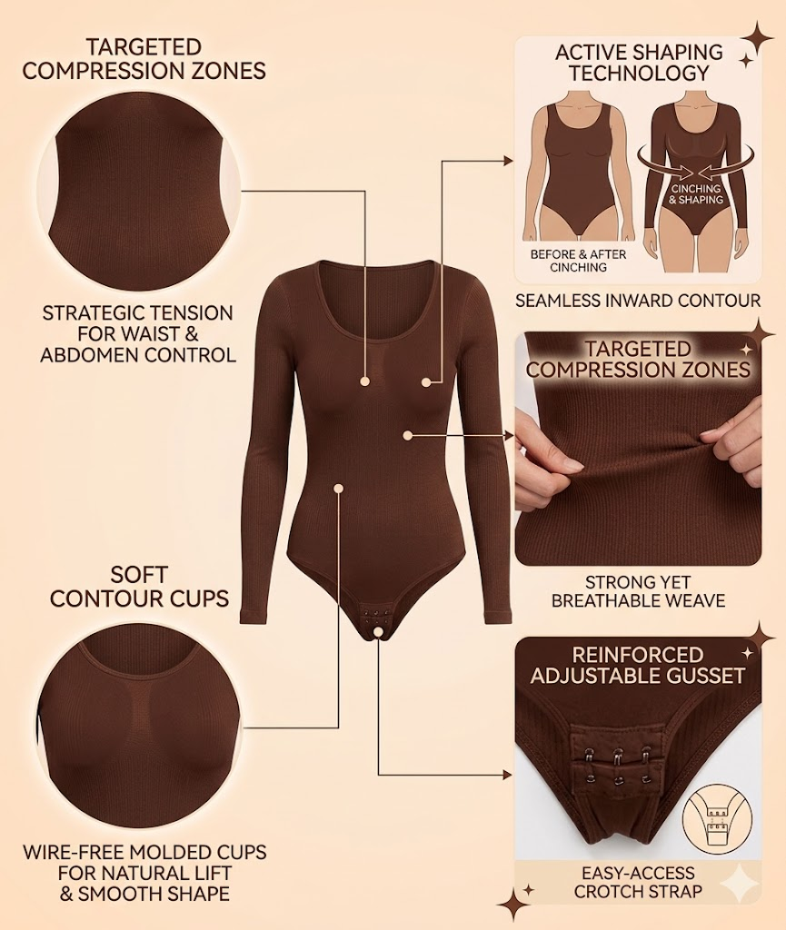 The Essential Long-Sleeve Body Shaper