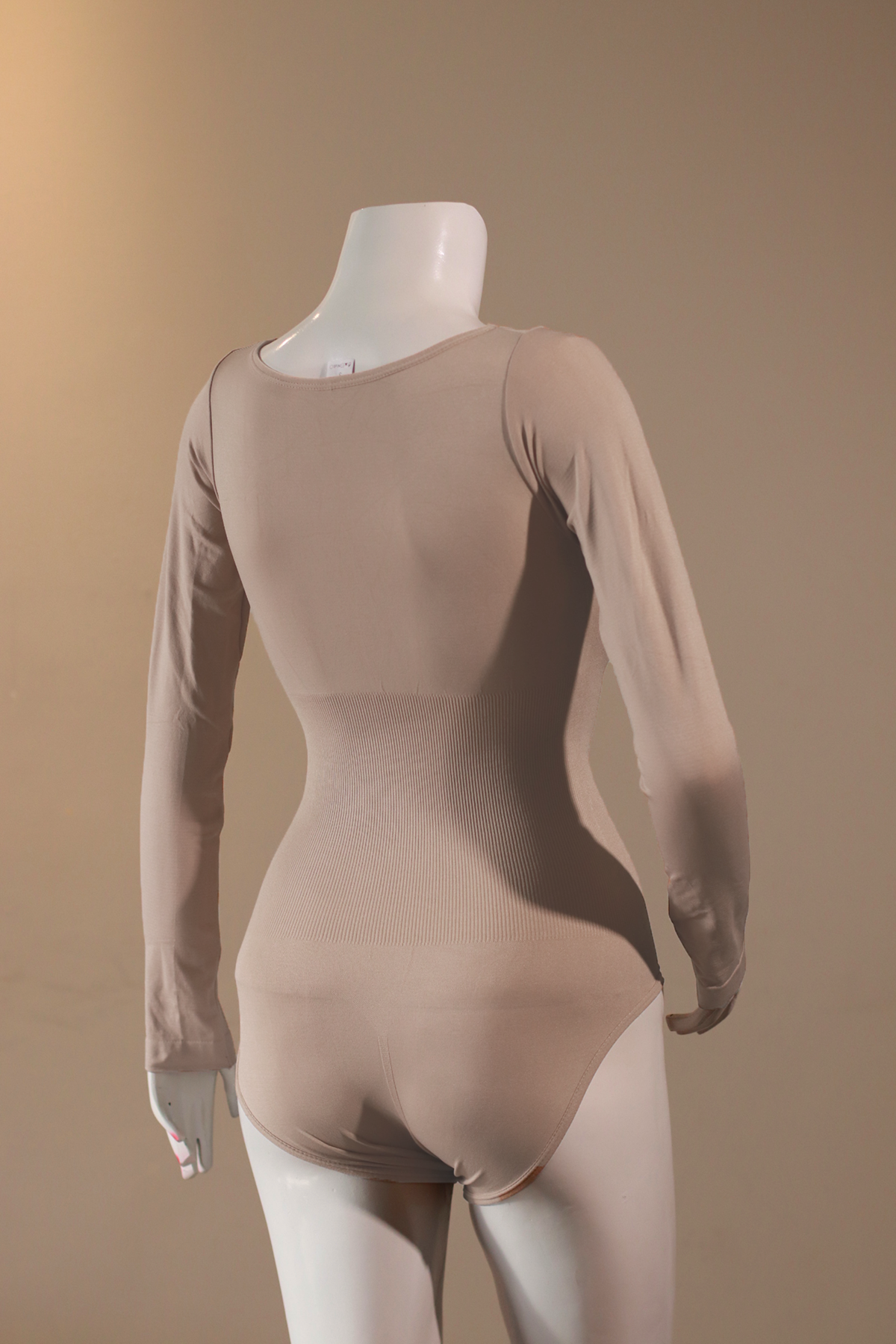 The Essential Long-Sleeve Body Shaper _ Beige