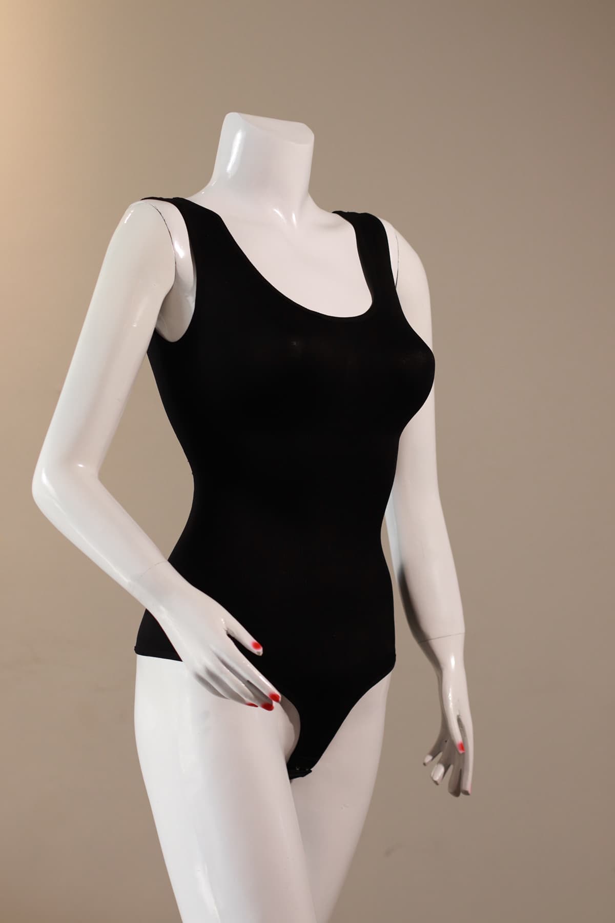 Black corset body shaper side view