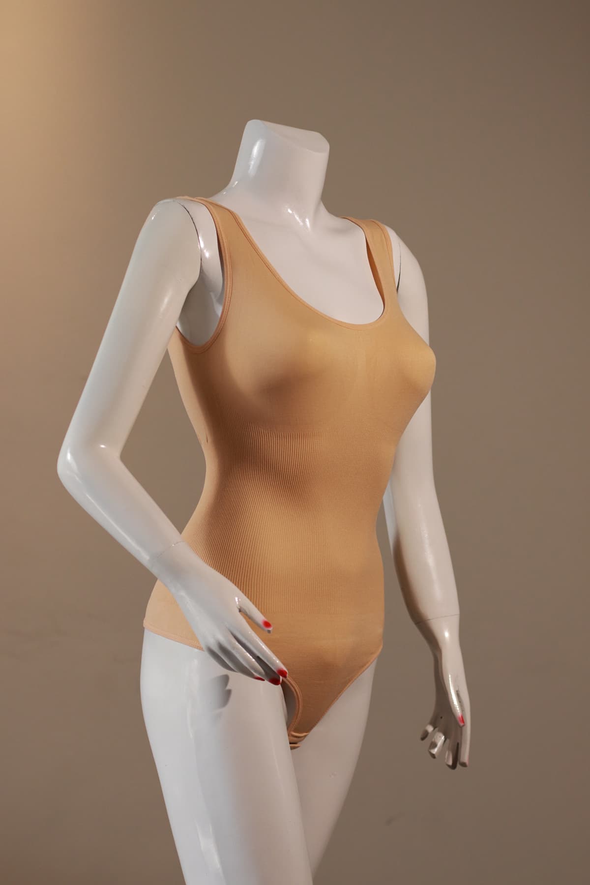 Nude corset body shaper side view